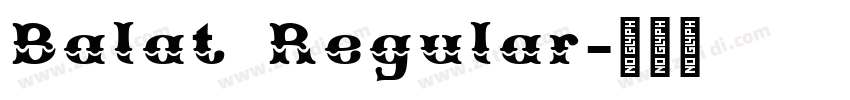 Balat Regular字体转换